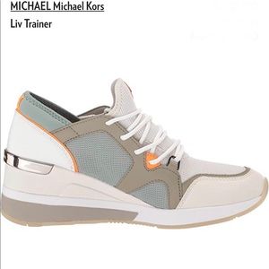 Brand New Michael Kors SZ 8 Liv Platform Trainers